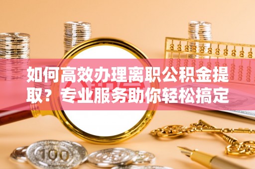 麻栗坡如何高效办理离职公积金提取？专业服务助你轻松搞定
