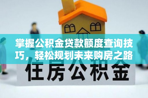麻栗坡掌握公积金贷款额度查询技巧，轻松规划未来购房之路